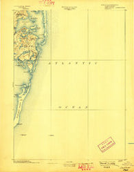 Chatham Massachusetts Historical topographic map, 1:62500 scale, 15 X 15 Minute, Year 1893