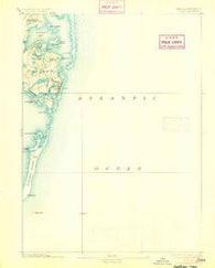 Chatham Massachusetts Historical topographic map, 1:62500 scale, 15 X 15 Minute, Year 1893
