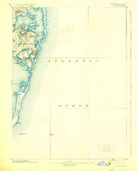 Chatham Massachusetts Historical topographic map, 1:62500 scale, 15 X 15 Minute, Year 1893