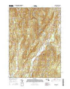 Cheshire Massachusetts Current topographic map, 1:24000 scale, 7.5 X 7.5 Minute, Year 2015