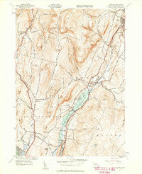 Cheshire Massachusetts Historical topographic map, 1:24000 scale, 7.5 X 7.5 Minute, Year 1944