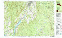 Cheshire Massachusetts Historical topographic map, 1:25000 scale, 7.5 X 15 Minute, Year 1988