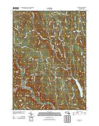 Chester Massachusetts Historical topographic map, 1:24000 scale, 7.5 X 7.5 Minute, Year 2012