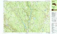 Chester Massachusetts Historical topographic map, 1:25000 scale, 7.5 X 15 Minute, Year 1987