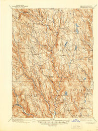 Chesterfield Massachusetts Historical topographic map, 1:62500 scale, 15 X 15 Minute, Year 1895