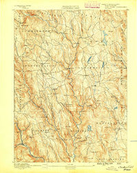 Chesterfield Massachusetts Historical topographic map, 1:62500 scale, 15 X 15 Minute, Year 1888