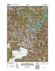 Clinton Massachusetts Historical topographic map, 1:24000 scale, 7.5 X 7.5 Minute, Year 2012