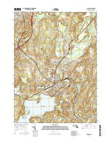 Clinton Massachusetts Current topographic map, 1:24000 scale, 7.5 X 7.5 Minute, Year 2015