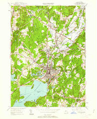 Clinton Massachusetts Historical topographic map, 1:24000 scale, 7.5 X 7.5 Minute, Year 1950