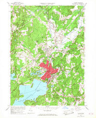 Clinton Massachusetts Historical topographic map, 1:24000 scale, 7.5 X 7.5 Minute, Year 1965
