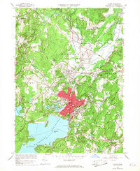 Clinton Massachusetts Historical topographic map, 1:24000 scale, 7.5 X 7.5 Minute, Year 1965