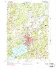 Clinton Massachusetts Historical topographic map, 1:25000 scale, 7.5 X 7.5 Minute, Year 1965