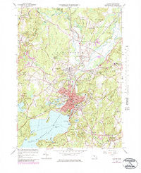 Clinton Massachusetts Historical topographic map, 1:25000 scale, 7.5 X 7.5 Minute, Year 1965