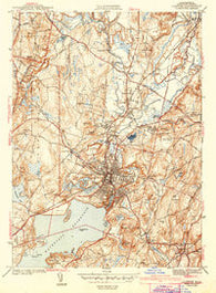 Clinton Massachusetts Historical topographic map, 1:31680 scale, 7.5 X 7.5 Minute, Year 1943