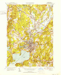 Clinton Massachusetts Historical topographic map, 1:31680 scale, 7.5 X 7.5 Minute, Year 1950