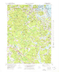 Cohasset Massachusetts Historical topographic map, 1:25000 scale, 7.5 X 7.5 Minute, Year 1974