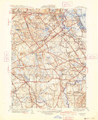 Cohasset Massachusetts Historical topographic map, 1:31680 scale, 7.5 X 7.5 Minute, Year 1941