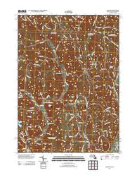 Colrain Massachusetts Historical topographic map, 1:24000 scale, 7.5 X 7.5 Minute, Year 2012