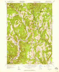 Colrain Massachusetts Historical topographic map, 1:24000 scale, 7.5 X 7.5 Minute, Year 1945