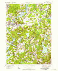 Concord Massachusetts Historical topographic map, 1:24000 scale, 7.5 X 7.5 Minute, Year 1950