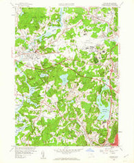 Concord Massachusetts Historical topographic map, 1:24000 scale, 7.5 X 7.5 Minute, Year 1958