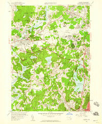 Concord Massachusetts Historical topographic map, 1:24000 scale, 7.5 X 7.5 Minute, Year 1958