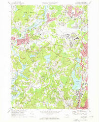 Concord Massachusetts Historical topographic map, 1:24000 scale, 7.5 X 7.5 Minute, Year 1970