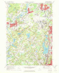 Concord Massachusetts Historical topographic map, 1:24000 scale, 7.5 X 7.5 Minute, Year 1970
