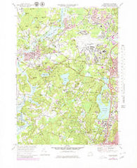 Concord Massachusetts Historical topographic map, 1:24000 scale, 7.5 X 7.5 Minute, Year 1970