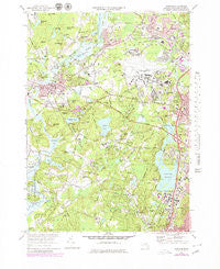 Concord Massachusetts Historical topographic map, 1:24000 scale, 7.5 X 7.5 Minute, Year 1970