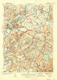 Concord Massachusetts Historical topographic map, 1:31680 scale, 7.5 X 7.5 Minute, Year 1943