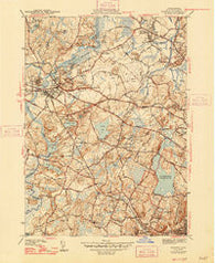 Concord Massachusetts Historical topographic map, 1:31680 scale, 7.5 X 7.5 Minute, Year 1943