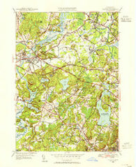 Concord Massachusetts Historical topographic map, 1:31680 scale, 7.5 X 7.5 Minute, Year 1950