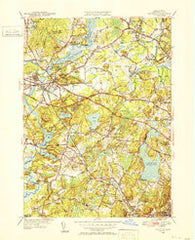 Concord Massachusetts Historical topographic map, 1:31680 scale, 7.5 X 7.5 Minute, Year 1950