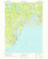 Cotuit Massachusetts Historical topographic map, 1:24000 scale, 7.5 X 7.5 Minute, Year 1974