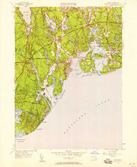 Cotuit Massachusetts Historical topographic map, 1:24000 scale, 7.5 X 7.5 Minute, Year 1949