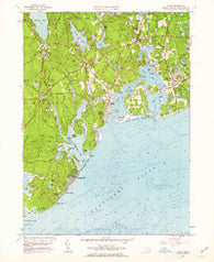 Cotuit Massachusetts Historical topographic map, 1:24000 scale, 7.5 X 7.5 Minute, Year 1961
