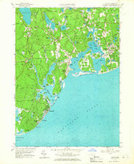 Cotuit Massachusetts Historical topographic map, 1:24000 scale, 7.5 X 7.5 Minute, Year 1961