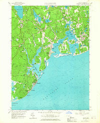 Cotuit Massachusetts Historical topographic map, 1:24000 scale, 7.5 X 7.5 Minute, Year 1961