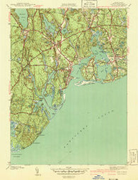 Cotuit Massachusetts Historical topographic map, 1:31680 scale, 7.5 X 7.5 Minute, Year 1941