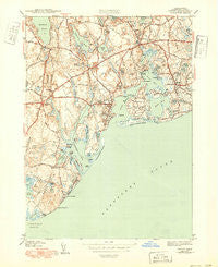 Cotuit Massachusetts Historical topographic map, 1:31680 scale, 7.5 X 7.5 Minute, Year 1943