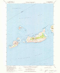 Cuttyhunk Massachusetts Historical topographic map, 1:24000 scale, 7.5 X 7.5 Minute, Year 1972