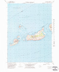 Cuttyhunk Massachusetts Historical topographic map, 1:25000 scale, 7.5 X 7.5 Minute, Year 1972