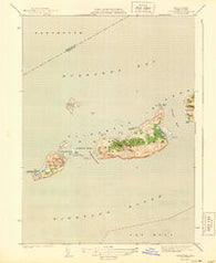Cuttyhunk Massachusetts Historical topographic map, 1:31680 scale, 7.5 X 7.5 Minute, Year 1944