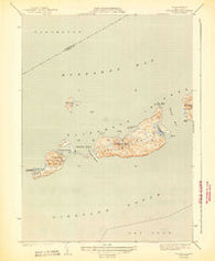 Cuttyhunk Massachusetts Historical topographic map, 1:31680 scale, 7.5 X 7.5 Minute, Year 1944