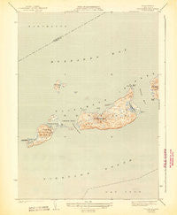 Cuttyhunk Massachusetts Historical topographic map, 1:31680 scale, 7.5 X 7.5 Minute, Year 1944
