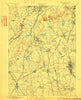 Dedham Massachusetts Historical topographic map, 1:62500 scale, 15 X 15 Minute, Year 1894