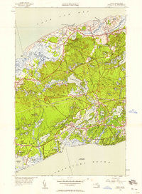 Dennis Massachusetts Historical topographic map, 1:24000 scale, 7.5 X 7.5 Minute, Year 1949