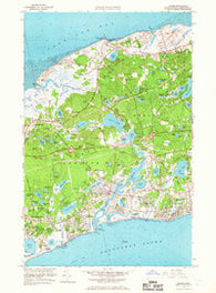Dennis Massachusetts Historical topographic map, 1:24000 scale, 7.5 X 7.5 Minute, Year 1961