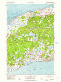 Dennis Massachusetts Historical topographic map, 1:24000 scale, 7.5 X 7.5 Minute, Year 1961
